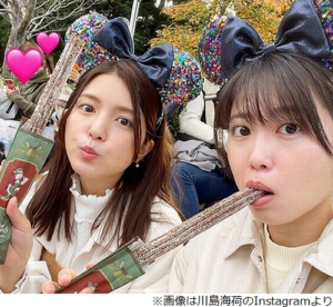 川島海荷、親友の志田未来とクリスマスディズニー！