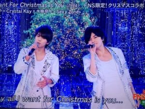 Sexy Zone 中島健人＆菊池風磨、『FNS歌謡祭』での藤井フミヤ「TRUE LOVE」コラボに反響　「#ふまけん」がトレンド入り