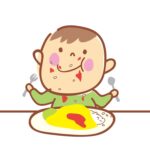 １歳女の子が初めての食べ放題へ→「もうだめ……」と頭を抱える事態に　満腹のリアクションがかわいくて癒やされる
