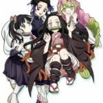 『鬼滅の刃』胡蝶しのぶ＆甘露寺蜜璃イメージの着物　浅草観光大使２人が炭治郎たちと歩く