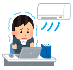 職場のエアコン寒すぎ！寒さ問題が深刻化…