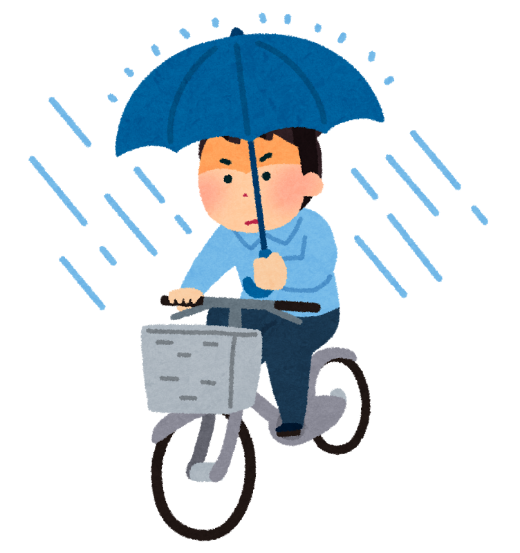 自転車の「傘差し運転」は違法なの？