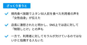 【賛否】「上タン５０人前食べたら激怒された」焼肉食べ放題利用者による苦言が物議
